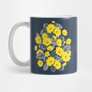 Blooming yellow primrose Mug